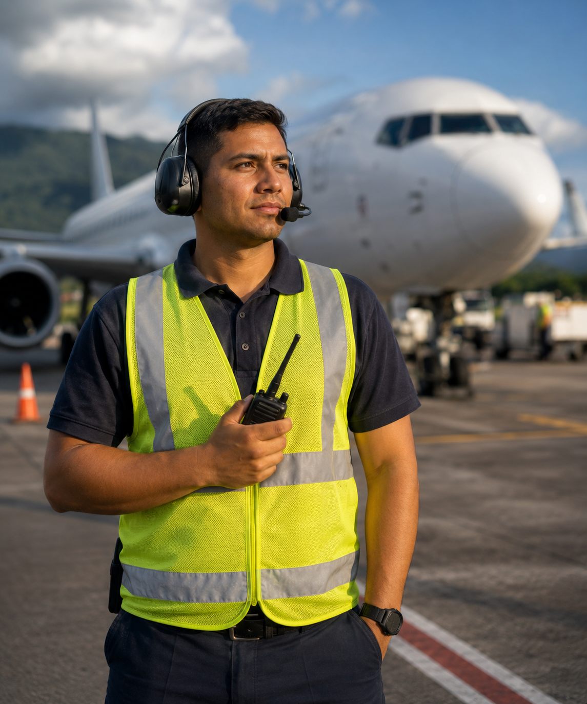 Aerojet coordinator working a stand